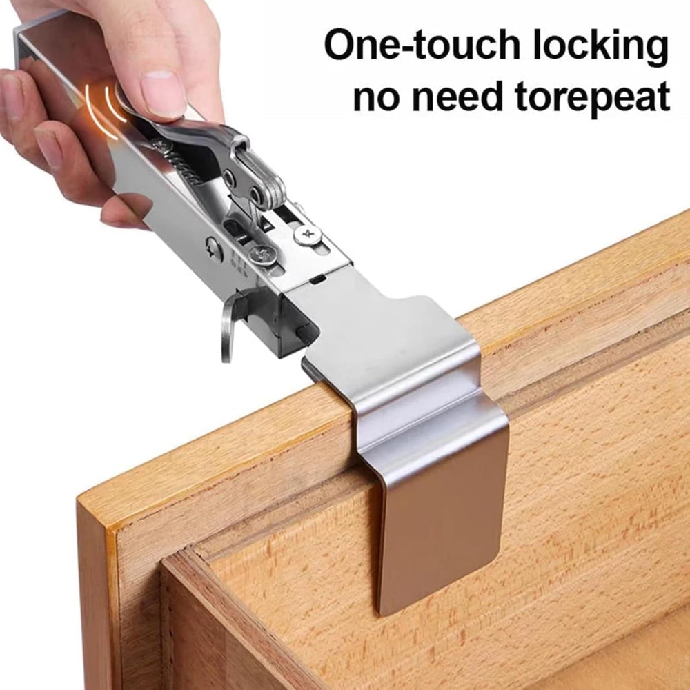 Woodworking Z Clips - Snel te installeren ladefront-installatieklemmen, kastladeklemmen Universele