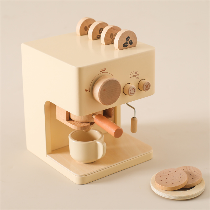 Woodworking For Kids - Kinderen Houten Montessori Speelgoedset Kinderen Koffiezetapparaat
