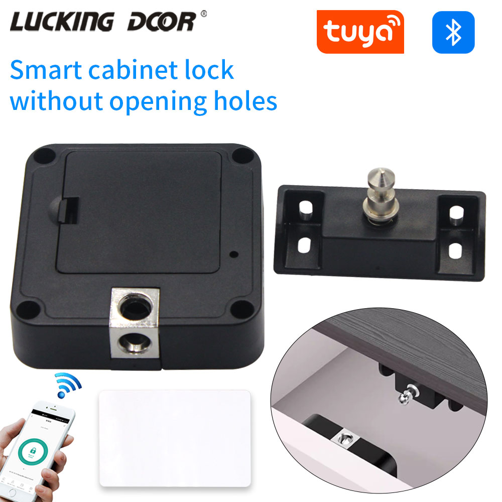 Woodworking Box - Tuya Verborgen kastslot RFID-lade Onzichtbaar elektronisch
