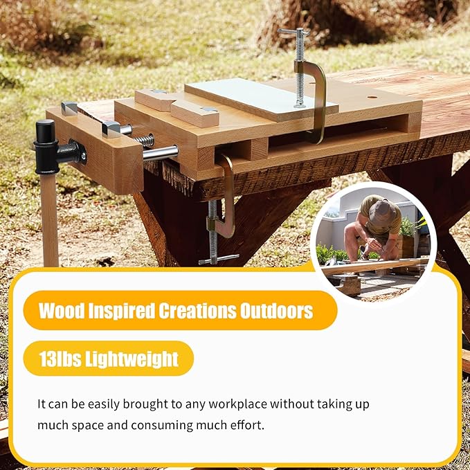 Hardhouten werkbank Houtbewerk - Woodworking Vise Types recensie en prijs