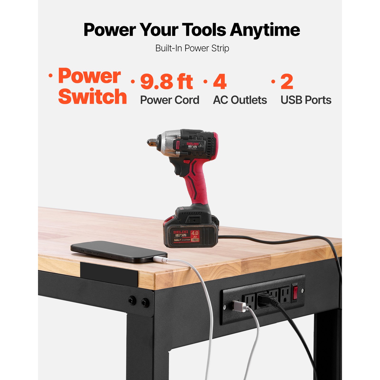 In hoogte verstelbare werkbank - Workbench Woodworking recensie en prijs