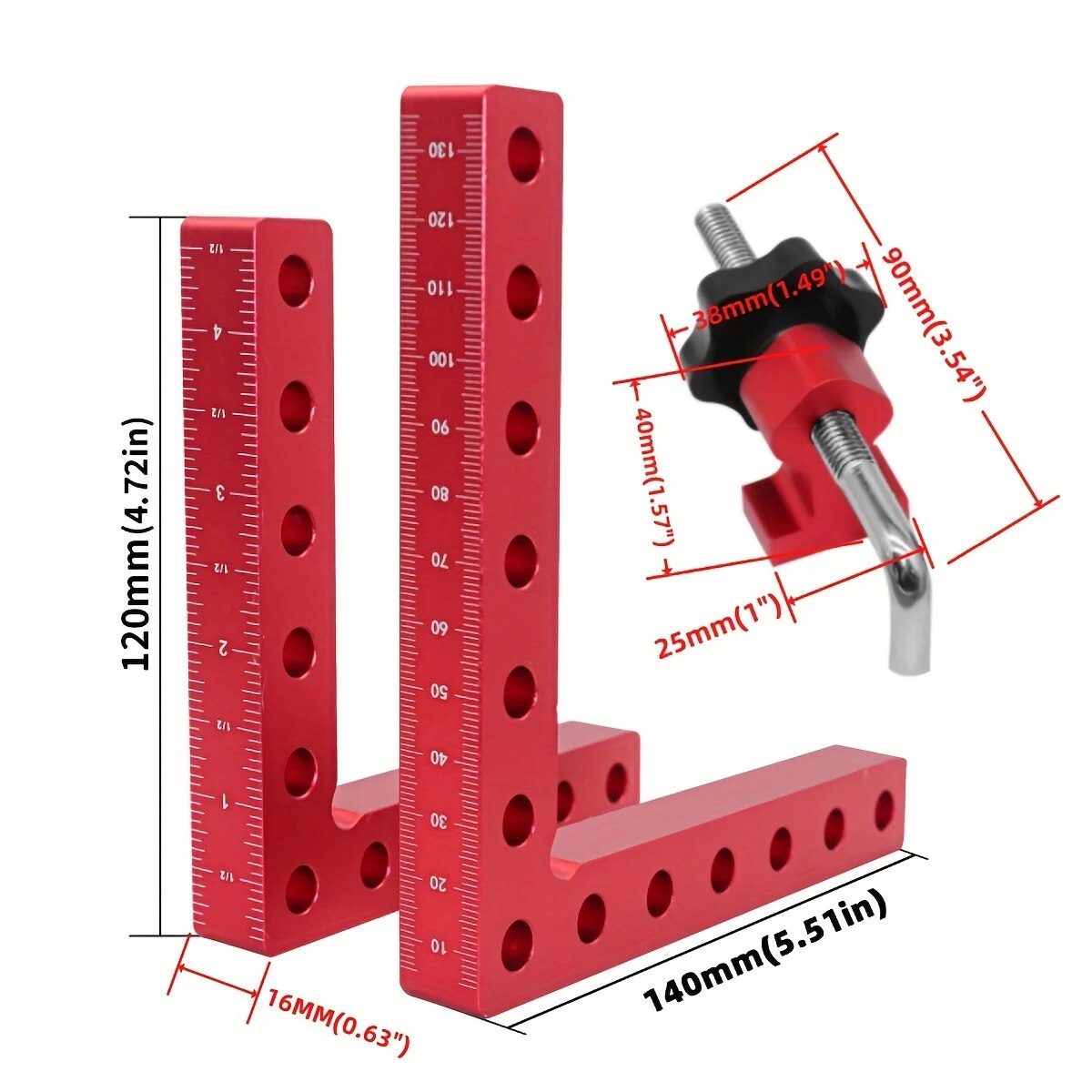 120/140mm 90 graden rechte hoe - Woodworking Z Clips recensie en prijs
