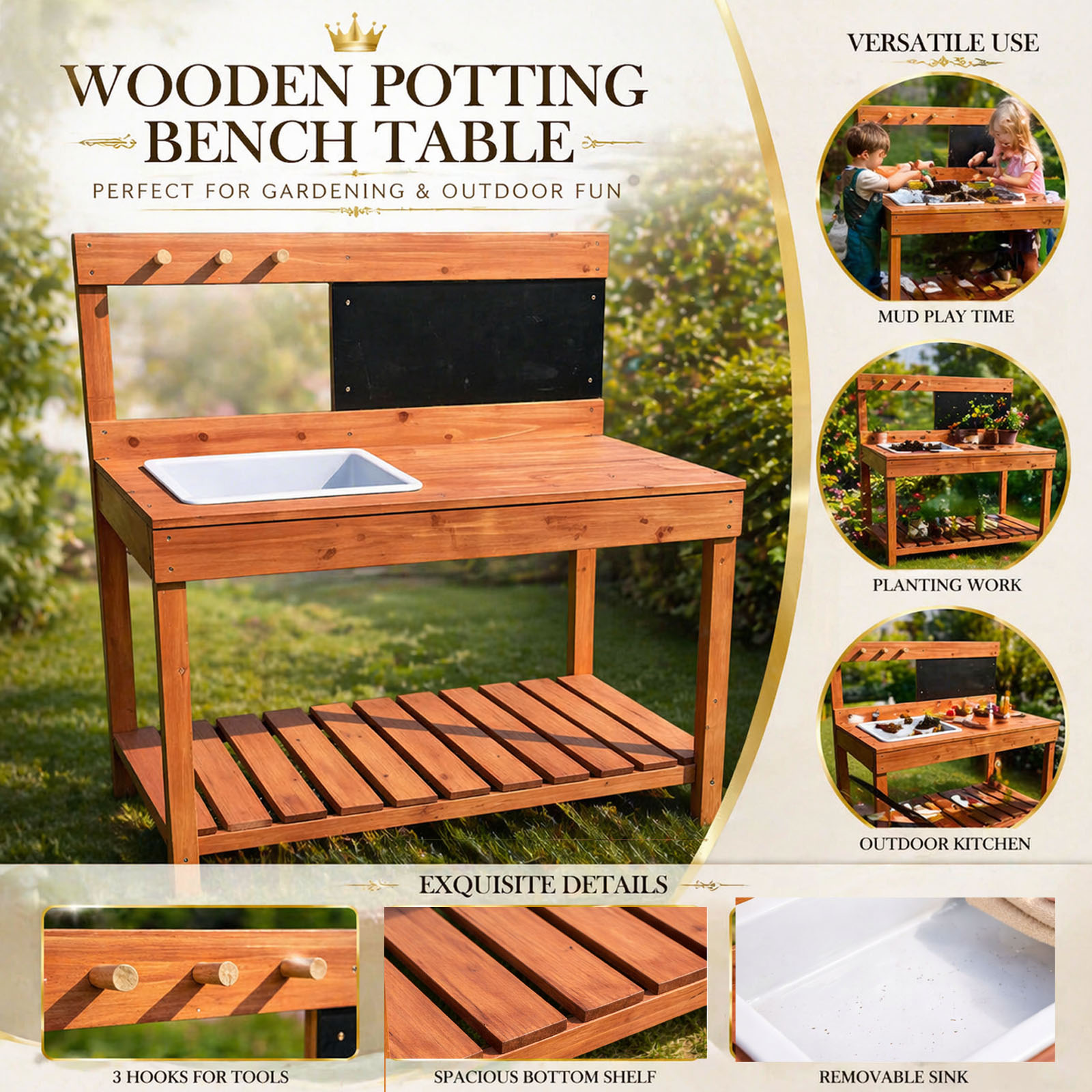 Houten plantentafels voor kind - Woodworking For Kids recensie en prijs