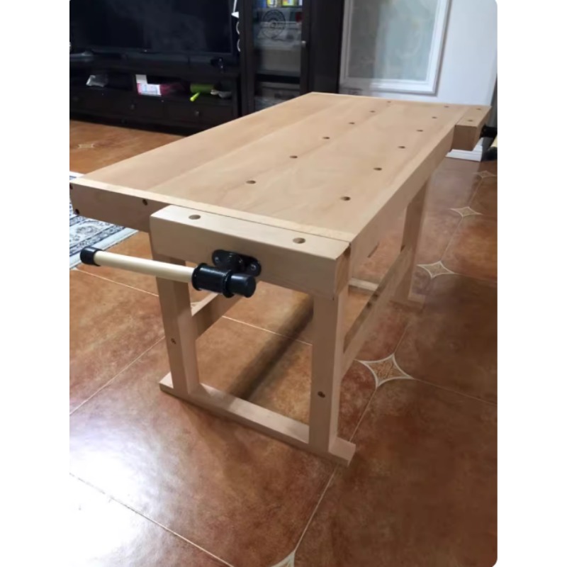 Massief houten tafel van beuke - Workbench Woodworking recensie en prijs