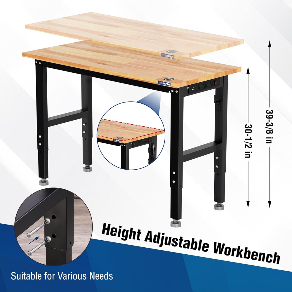 Garagewerkbank, 48X22 verstelb - Workbench Woodworking recensie en prijs