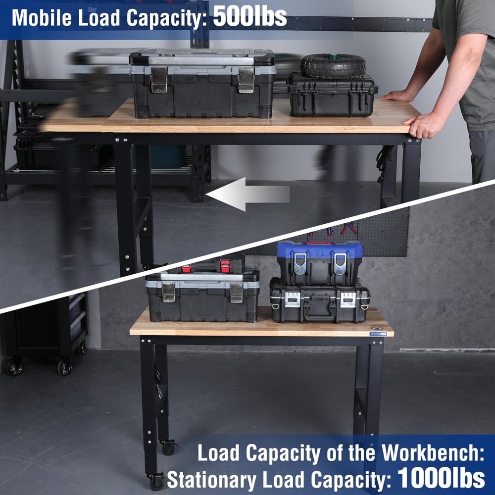 Garagewerkbank, 48X22 verstelb - Workbench Woodworking recensie en prijs