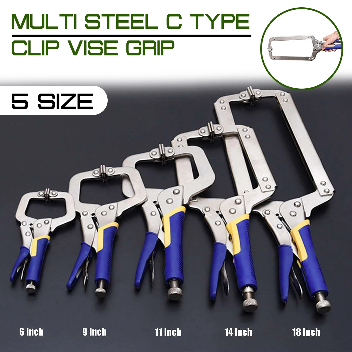 6/9/11/14/18 Inch C Type Multi - Woodworking Vise Types recensie en prijs