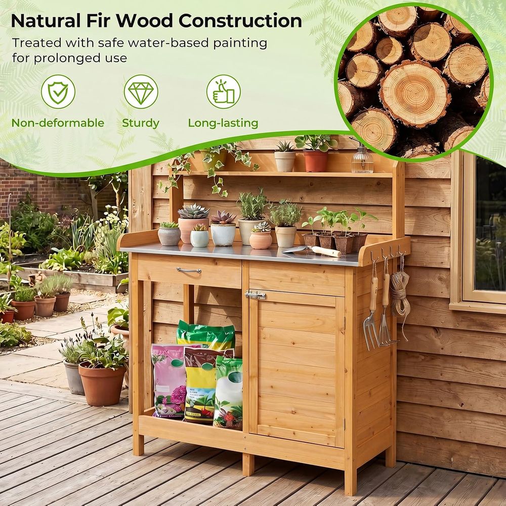 Buitenwerktafel voor planten,  - Workbench Woodworking recensie en prijs